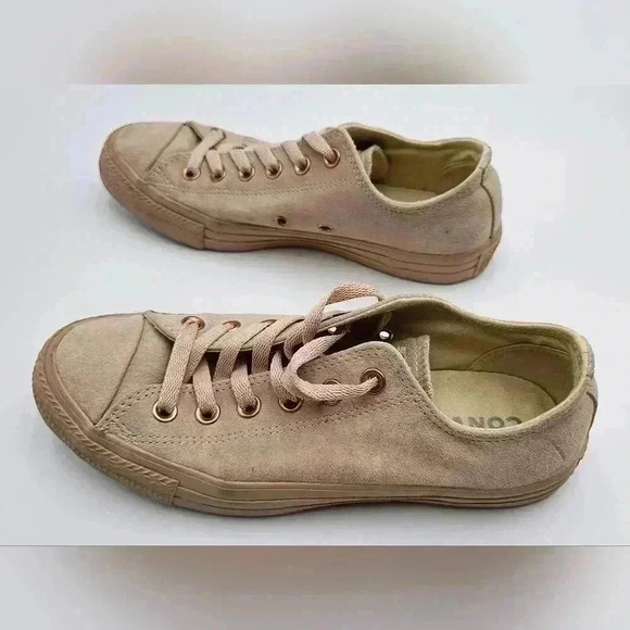 Converse Chuck Taylor Rose Gold Suede All Star Low Mens 6/Womens 8 - Picture 5 of 6